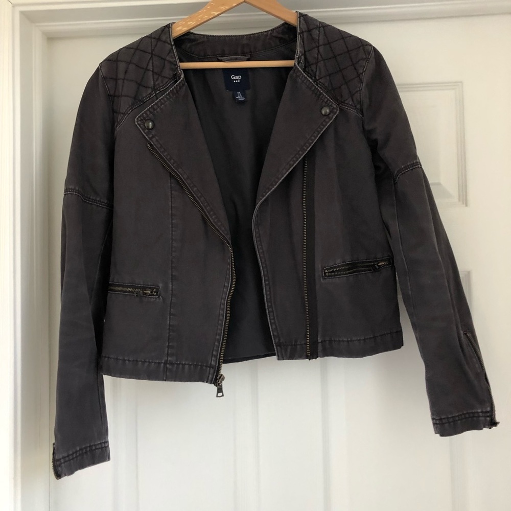 Gap Canvas Moto Jacket